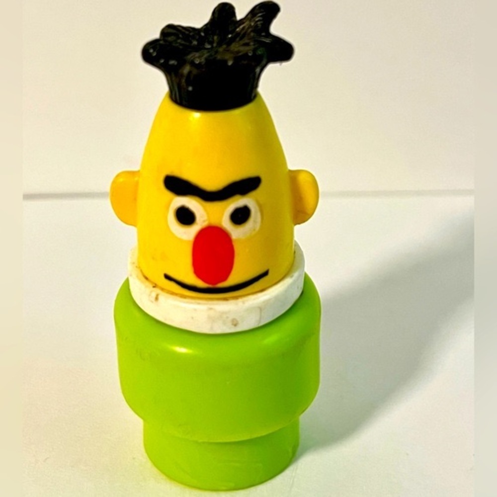 Vintage 1970s Fisher-Price Little People Bert – Sesame Street Muppet Figure